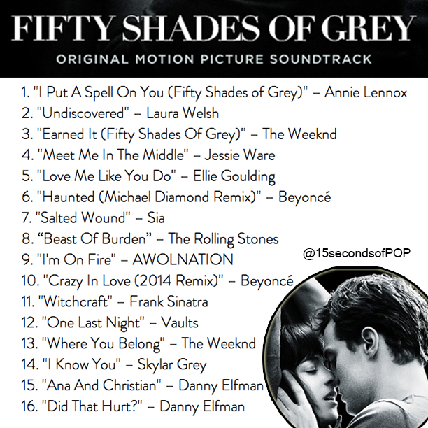 Fifty Shades Of Grey Soundtrack Fifty Shades Of Grey Soundtrack